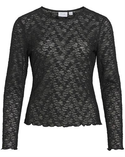 Vila - VIFay O-Neck Top - Black Beauty